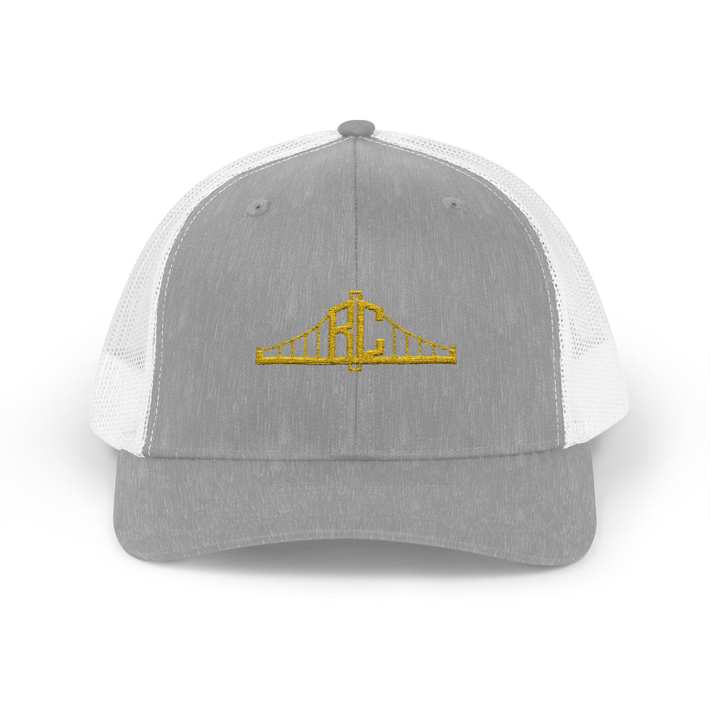 Gold Sequin Bridge Trucker Cap